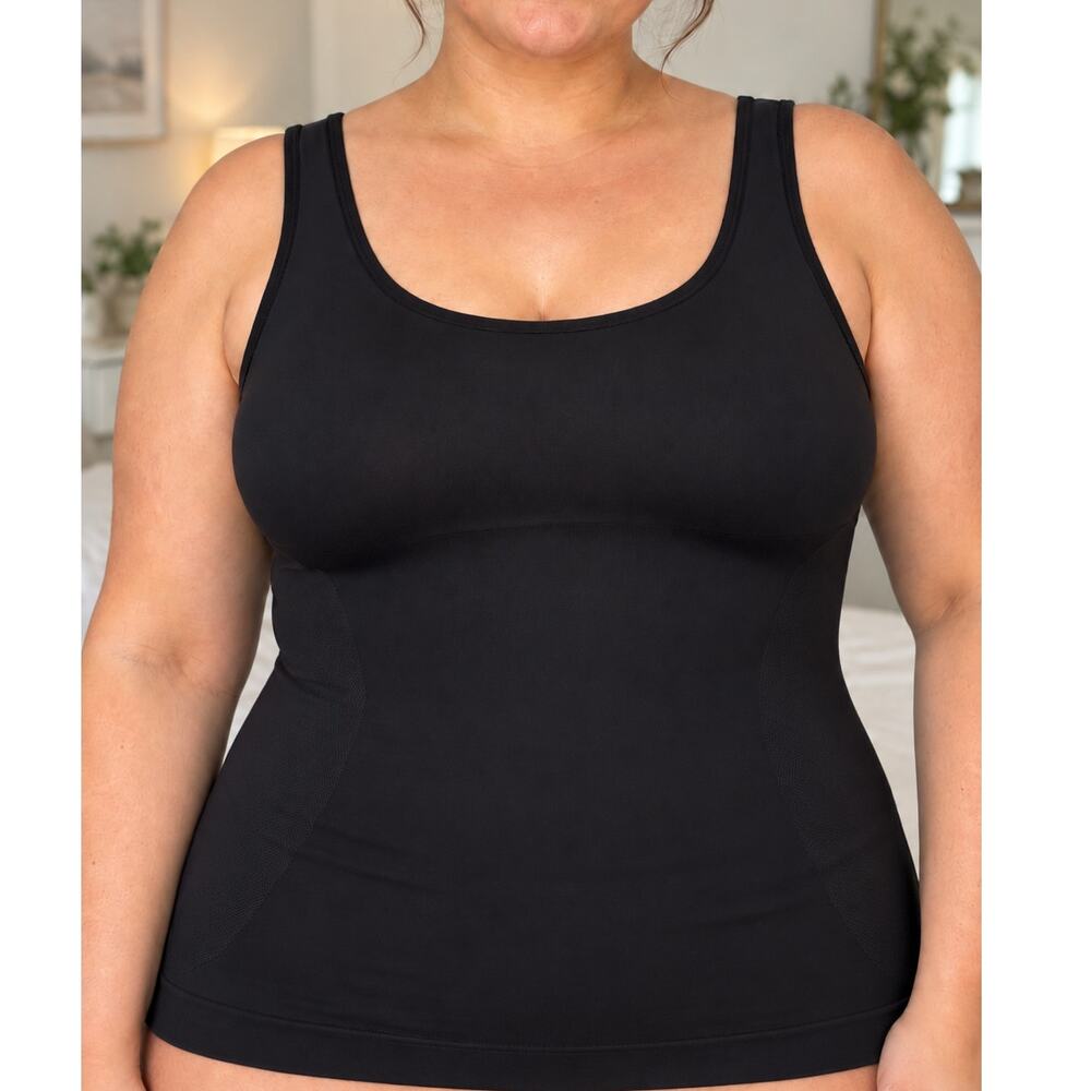 Shapermint Essentials All Day Every Day Tank Cami 3XL Black NWT Shapewear